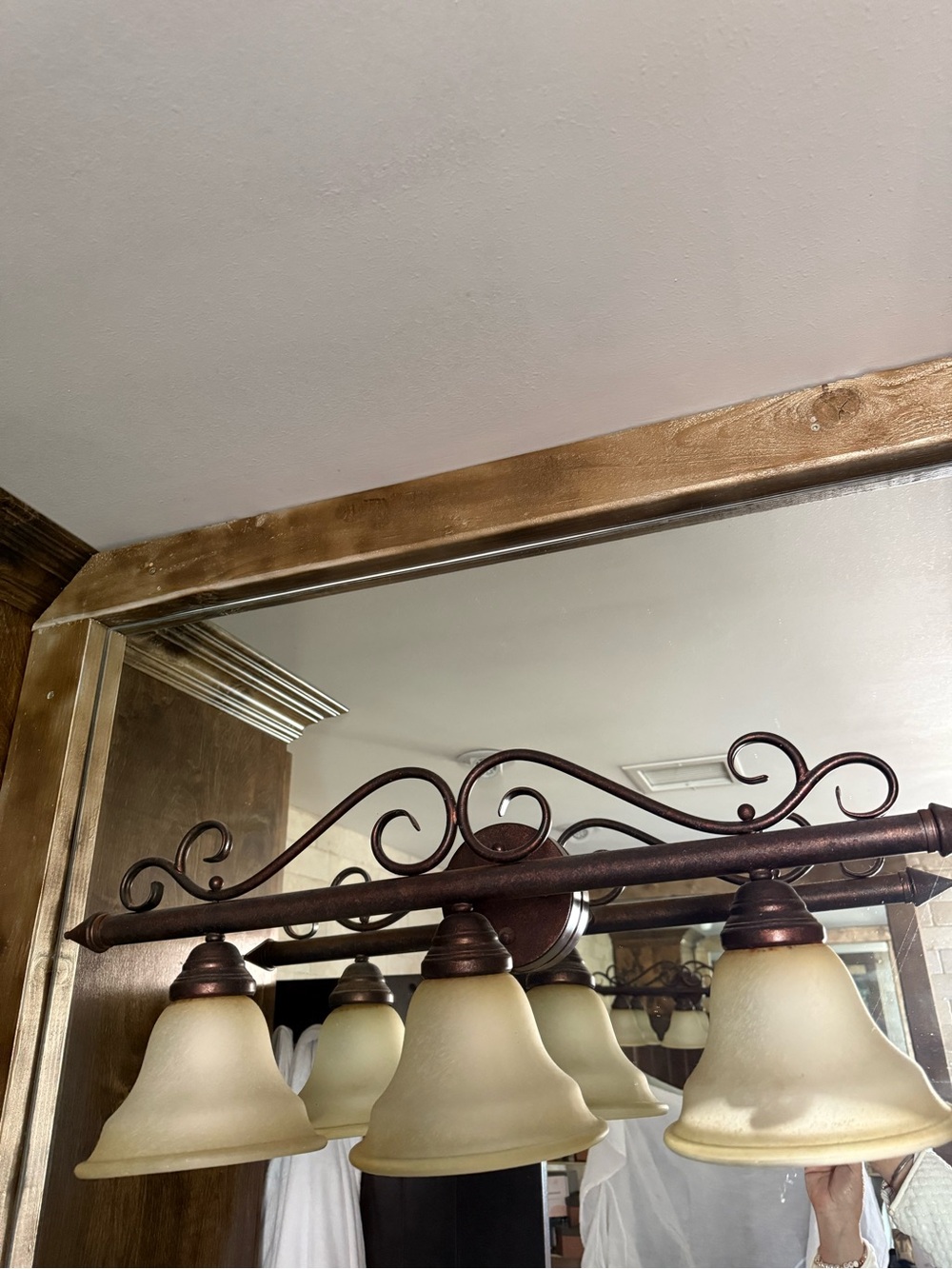 Rustic Bronze 5-Light Vanity Light Fixture by